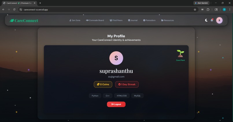 CARE CONNECT – screenshot 3