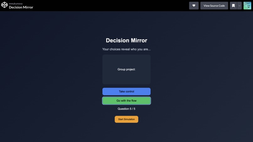 Decision Mirror – screenshot 2