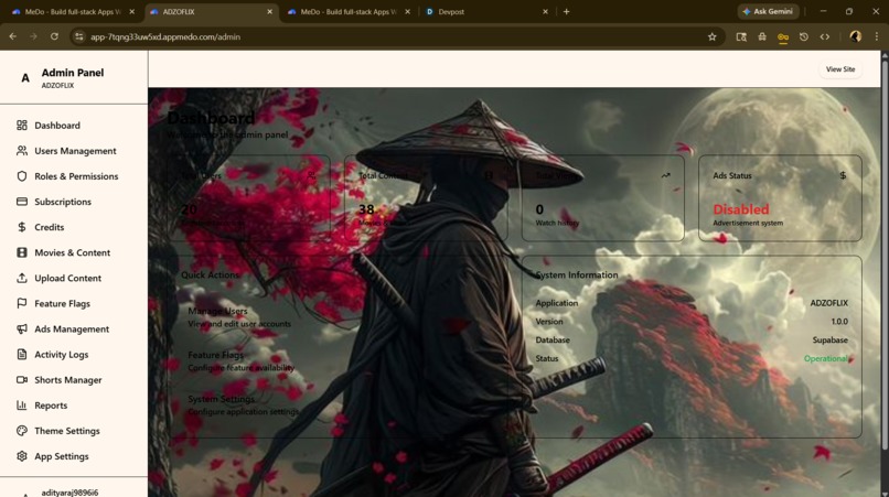 ADZOFLIX – screenshot 1