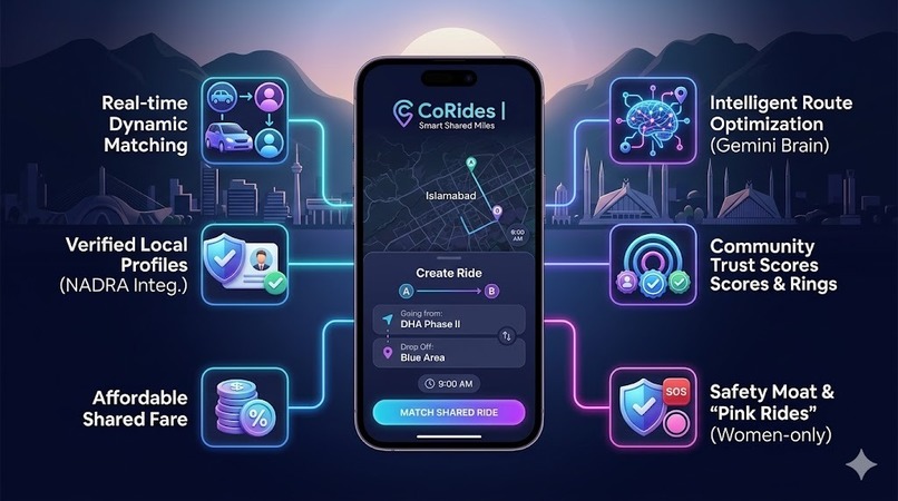 Corides.ai - A Carpooling service powered by Gemini Ai – screenshot 1