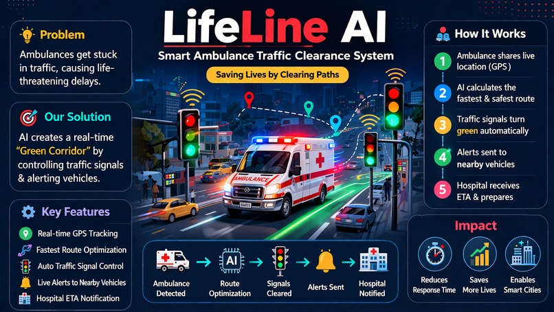 LifeLine AI: Smart Ambulance Traffic Clearance System – screenshot 1