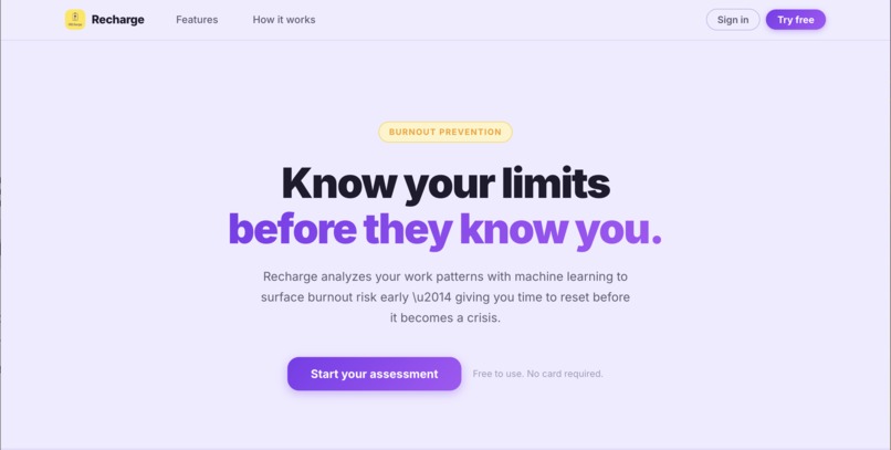 Recharge – screenshot 2