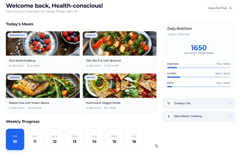 AI Meal Prep Planner – screenshot 2