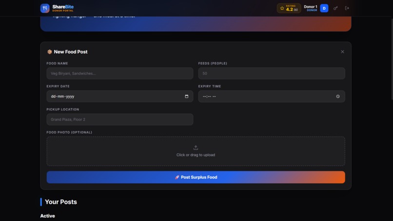 ShareBite: Transparent Food Rescue – screenshot 4