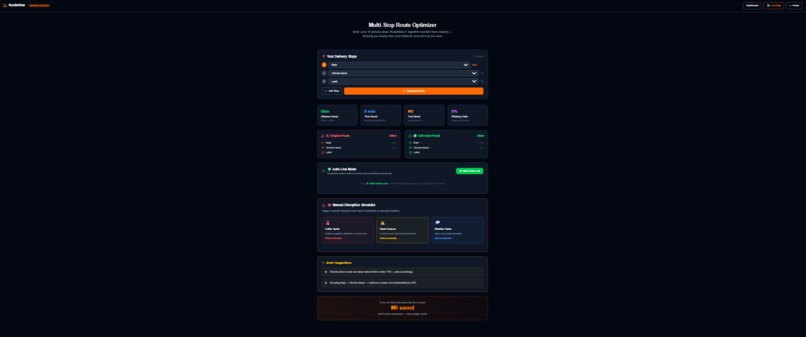 RouteWise — Intelligent Dynamic Last-Mile Delivery Optimizer – screenshot 4