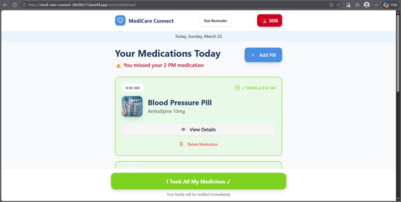 MediCare Connect — AI Medication Adherence Agent – screenshot 2