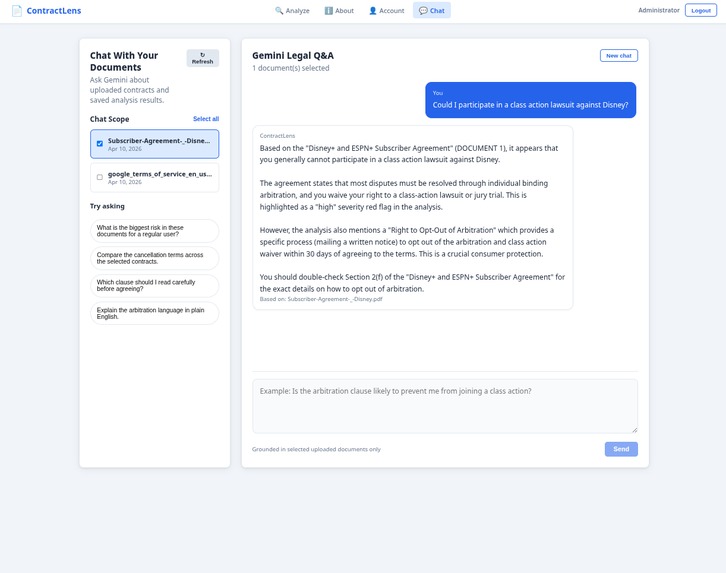 ContractLens - (Live Demo Presented at Session B) – screenshot 2