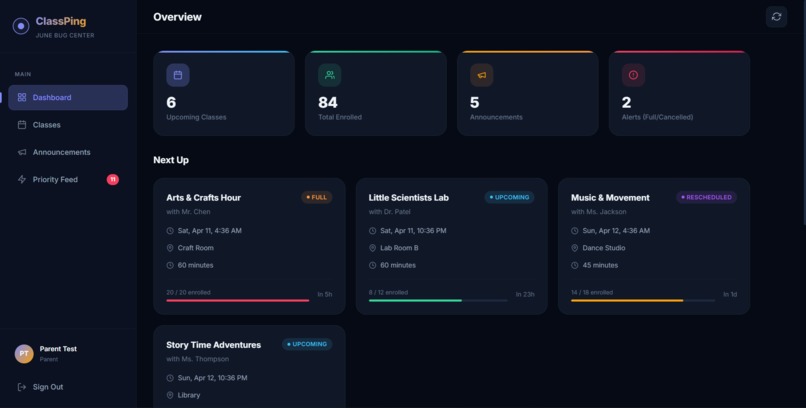 ClassPing – screenshot 2