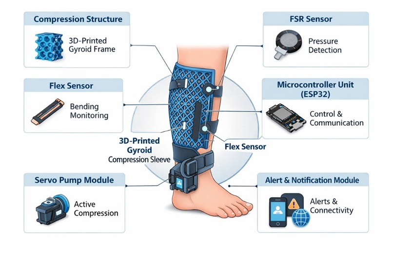 Adaptive 3D Compression Systems for Leg Fluid Retention Care – screenshot 3