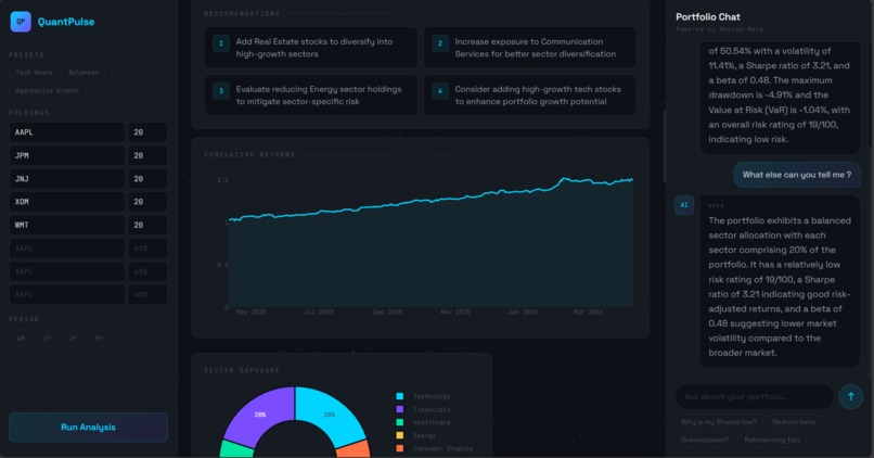 QuantPulse | Know your risk. Beat the market. – screenshot 2