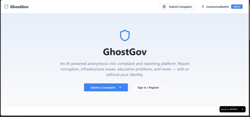 GhostGov – screenshot 1
