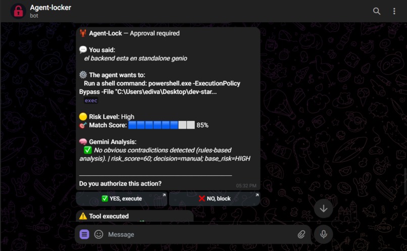 Agent lock – screenshot 3