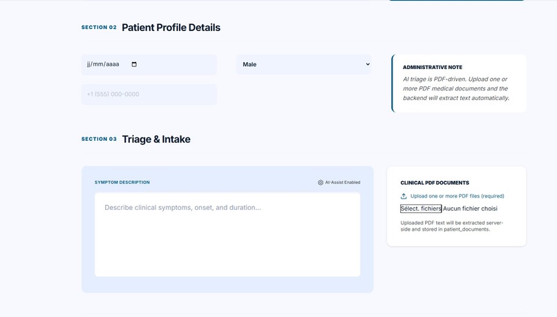 Smart Hospital triage – screenshot 3