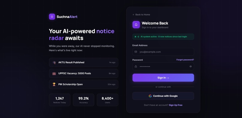 suchnaAlert – screenshot 2