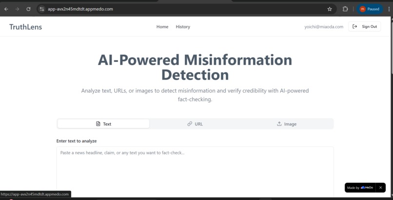 TruthLens – screenshot 3