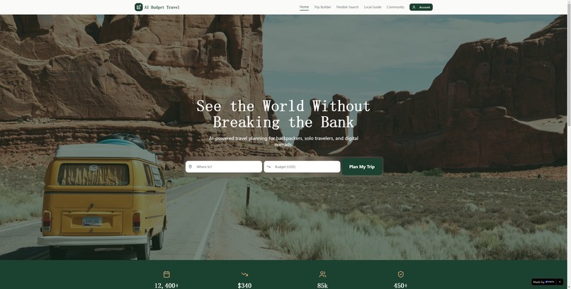 AI Budget Travel Planner – screenshot 2