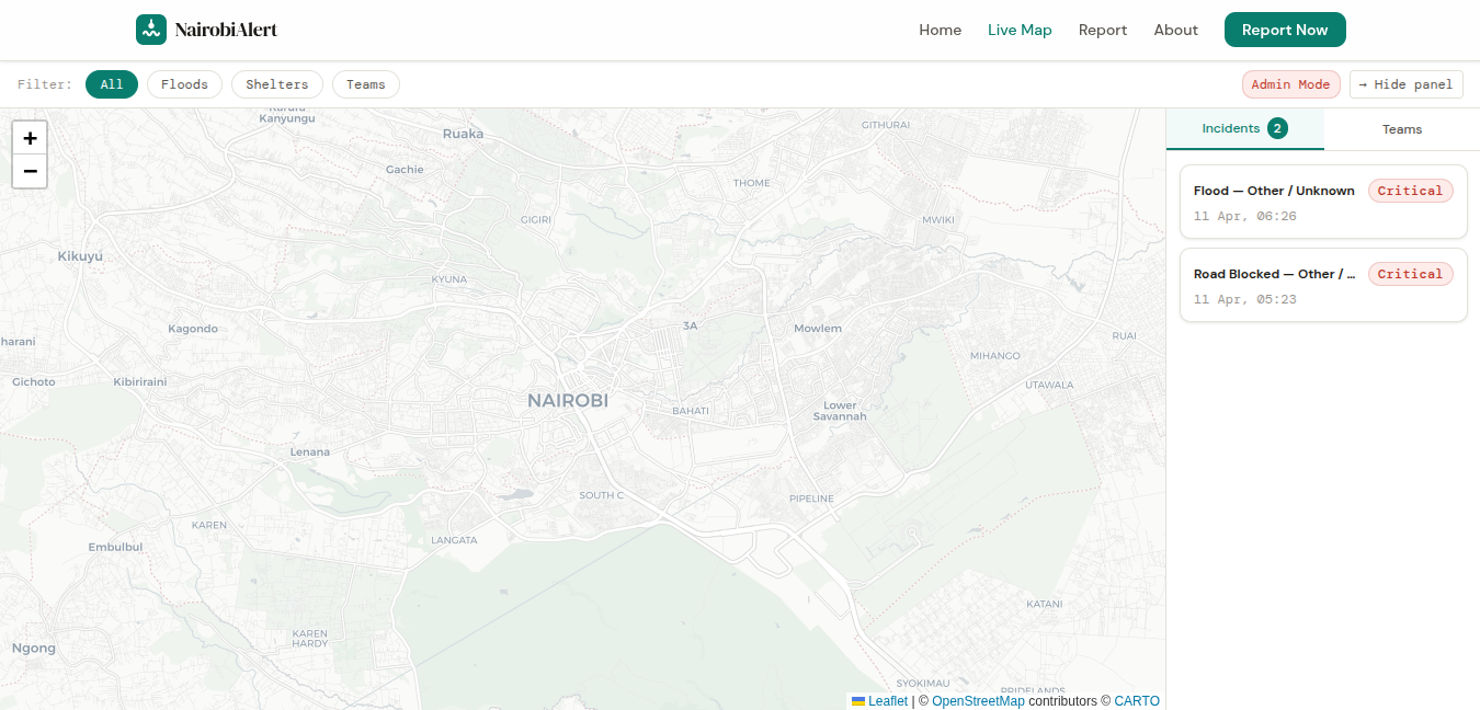 Nairobi Alert | Devpost