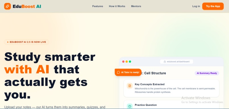 EduBoost AI – screenshot 1