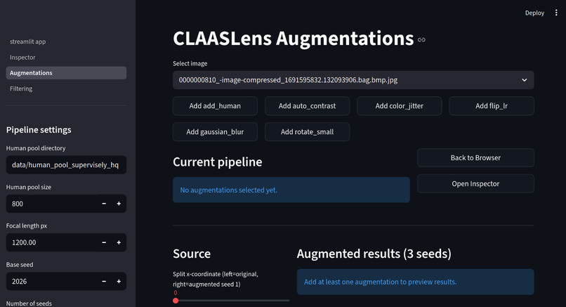 CLAASLens – screenshot 5