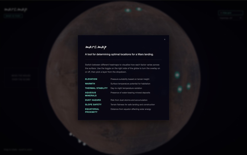 mars-map – screenshot 1