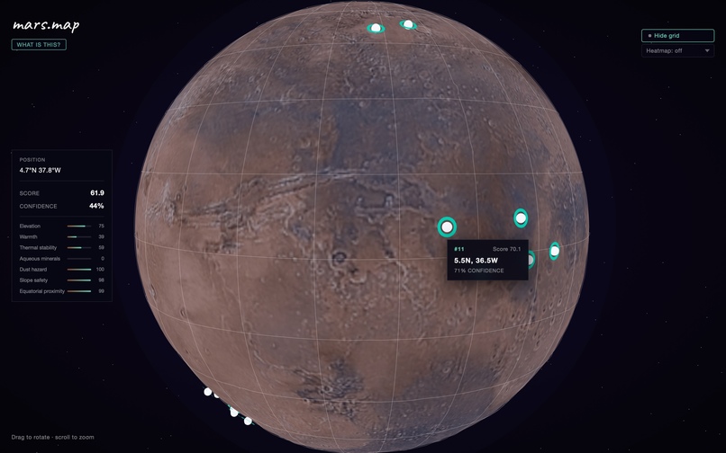 mars-map – screenshot 2