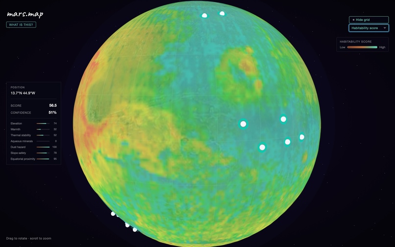mars-map – screenshot 3