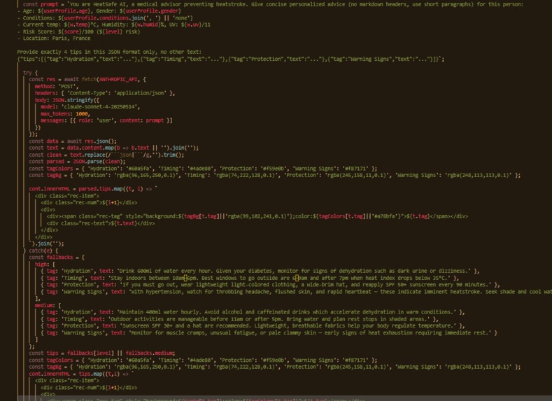 HeatSafe AI  – screenshot 4