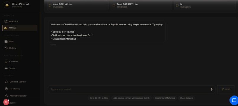 ChainPilot AI – screenshot 3
