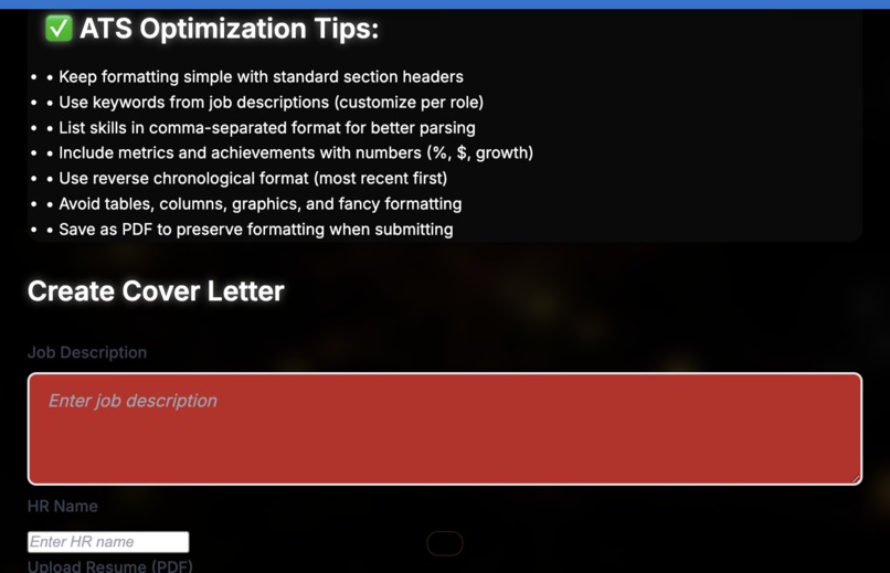 Resume Screening App – screenshot 5