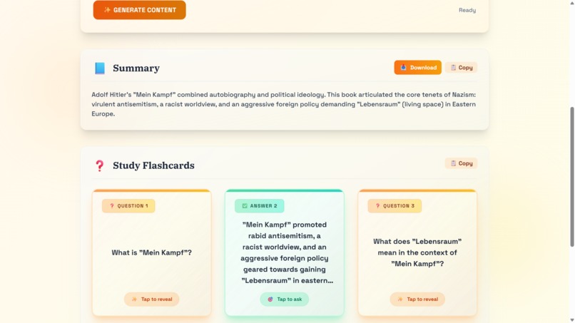 StudyMate AI — Turn Notes into Smart Learning Instantly – screenshot 2