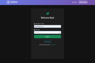 Food Supply Chain Tracker