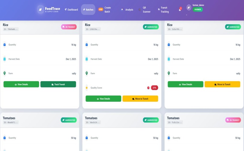 Food Supply Chain Tracker – screenshot 7