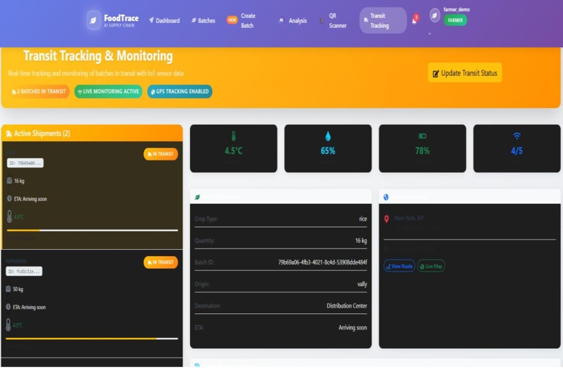 Food Supply Chain Tracker – screenshot 8