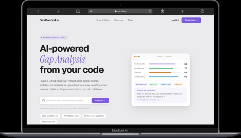 DevContext.AI – screenshot 1