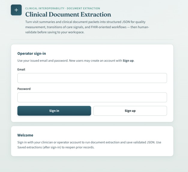 Clinical Document Extraction – screenshot 3
