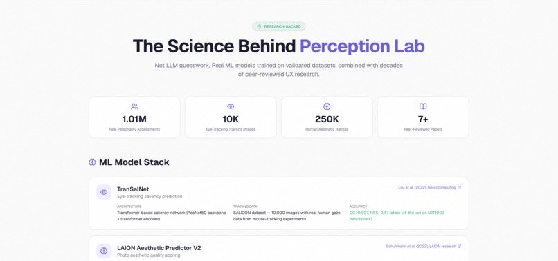 Perception Labs – screenshot 10