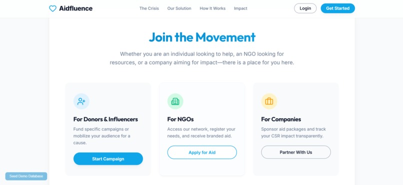 Aidfluence – screenshot 5