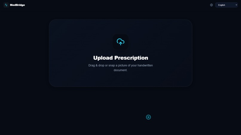  MedBridge AI: Bridging the Prescription Gap – screenshot 1