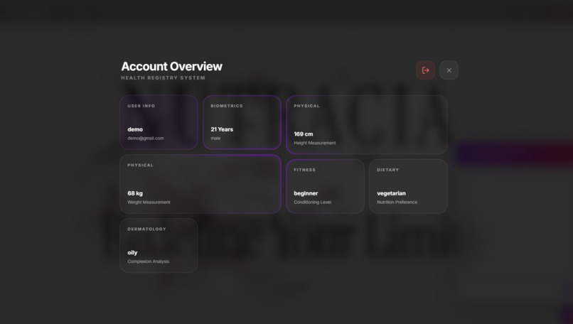 NUTRACIA — Your Unified AI Wellness OS – screenshot 3