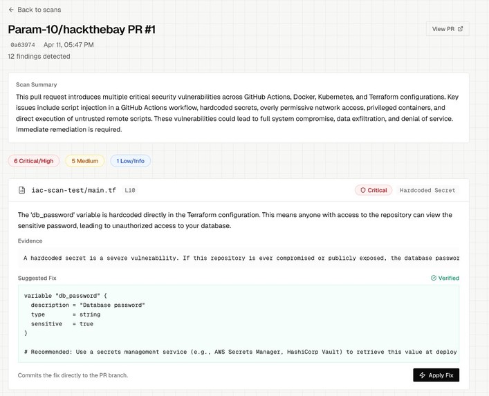 Polaris - AI-powered PR review for DevOps and IaC – screenshot 3