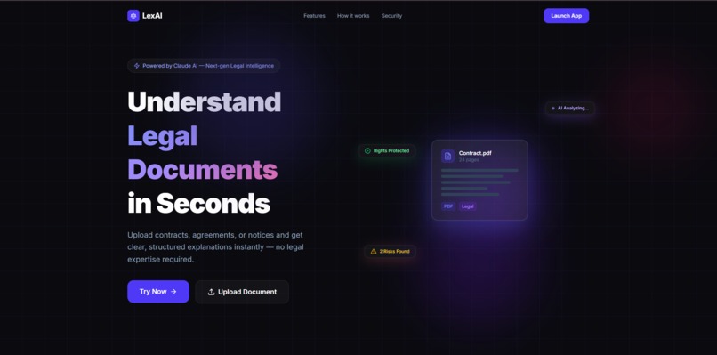 AI Legal Document Advisor for Common Users – screenshot 1