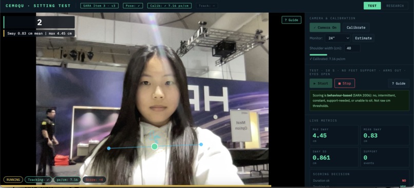 CeMoQu — Digital SARA Assessment for Ataxia – screenshot 12