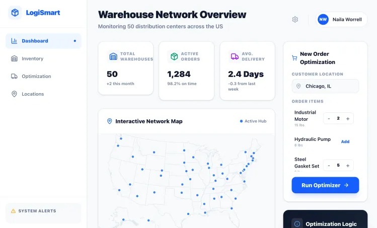 Vibe Coding Smart Warehouse Allocation – screenshot 3