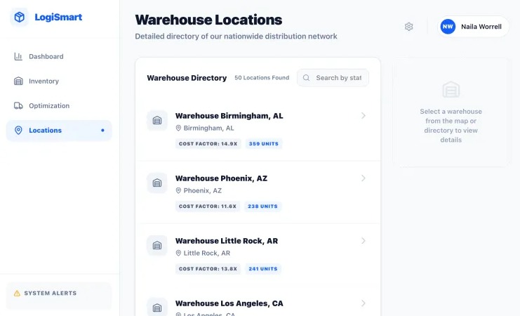 Vibe Coding Smart Warehouse Allocation – screenshot 4