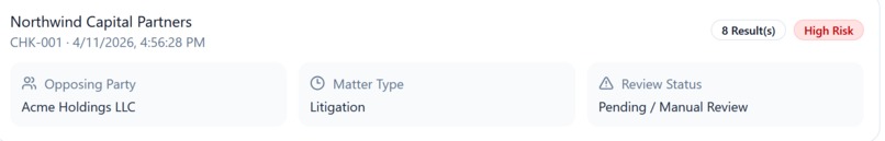 Automated Conflict Checking System – screenshot 2