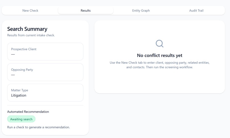 Automated Conflict Checking System – screenshot 4