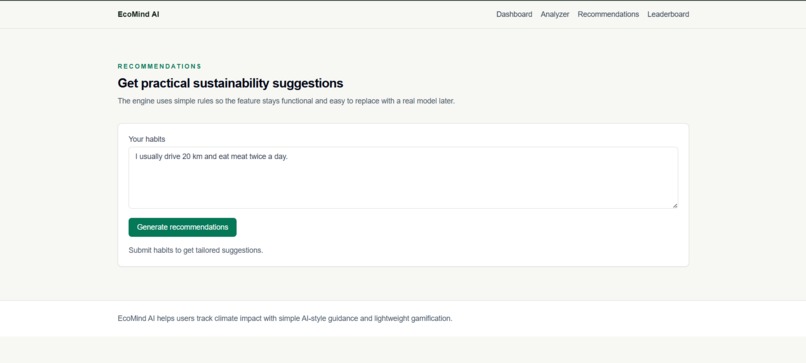 EcoMind ai – screenshot 2