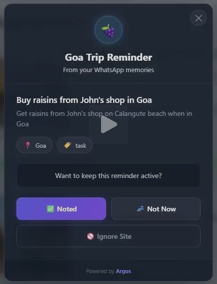 Argus- It never forgets  – screenshot 1