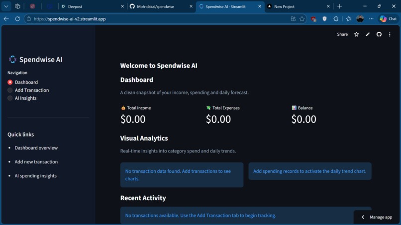 SpendWise AI – screenshot 3