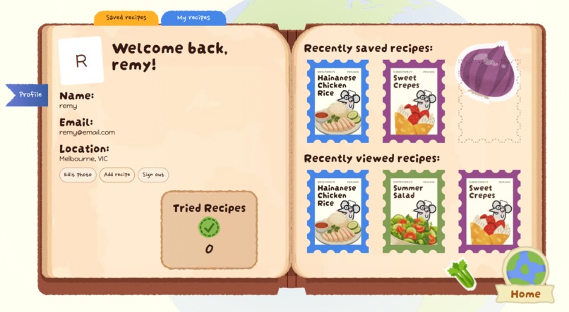 Remy's Recipes – screenshot 2